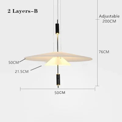 DecorBites™ Designer Saucer UFO Pendant Light for Modern Home Decor