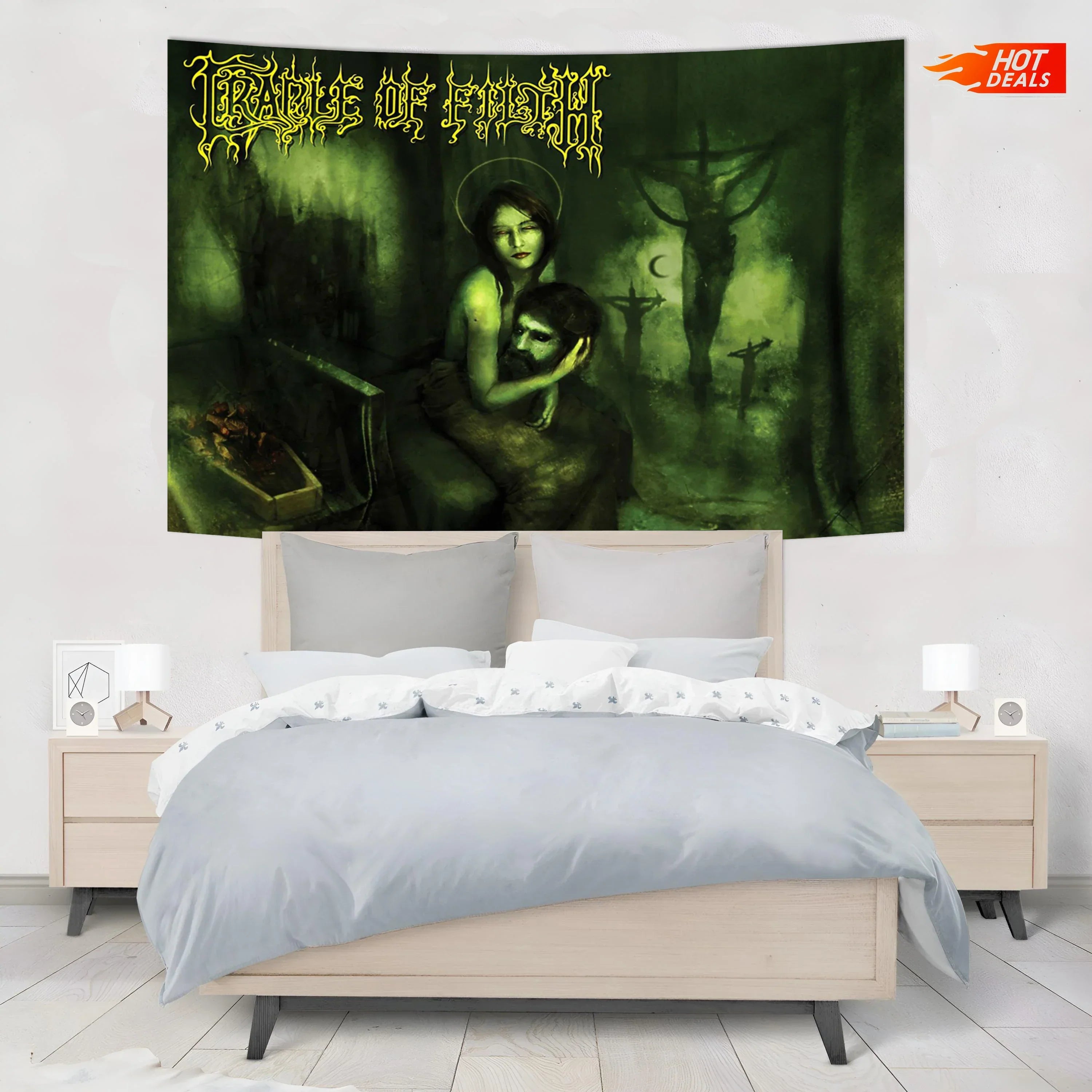 Gothic Rock Band Tapestry