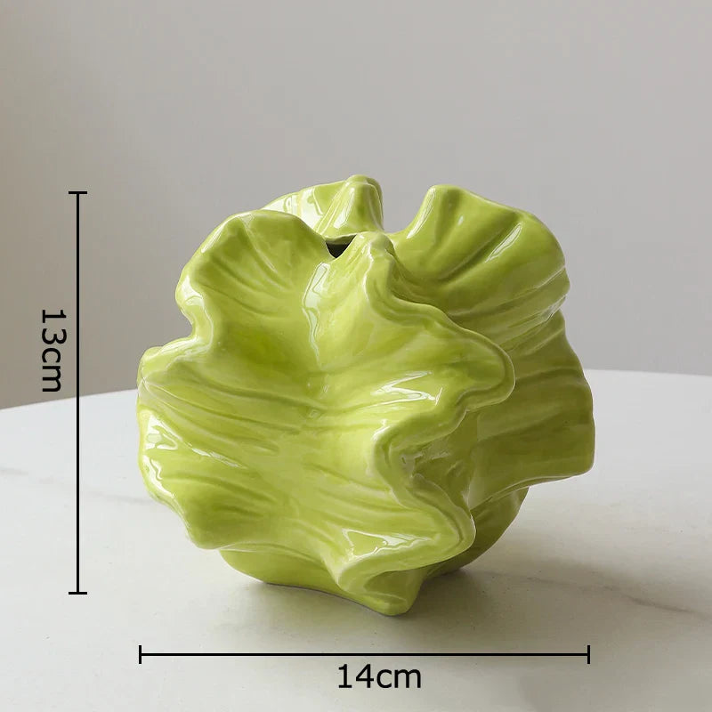 Green Ceramic Plant Vase
