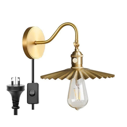 DecorBites™ Adjustable Copper Wall Sconce Edison Lamp LED - Modern Bedroom Bathroom Light