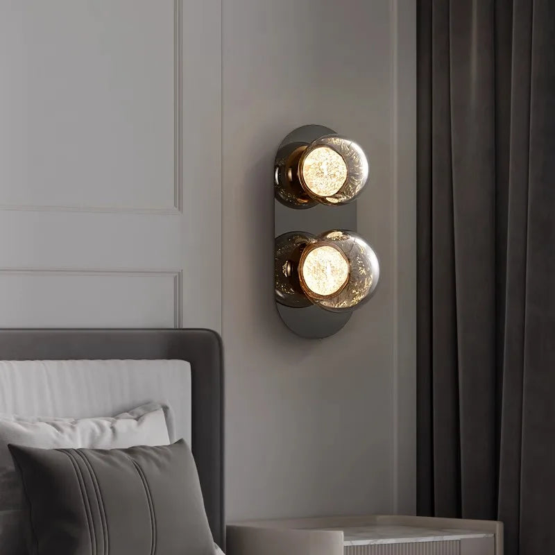 Decorbites™ Glas-Kugelleuchten Wandlampen Runde Wanddekoration Beleuchtung für luxuriöse Räume & Gänge