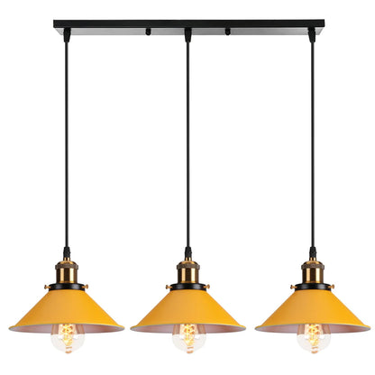 Decorbites™ Industrielle Nordische Pendelleuchten mit Mehrfarbiger Lampenschirm für Küche und Esszimmer