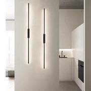 Modern LED Wall Sconce Black 100cm Up-Down