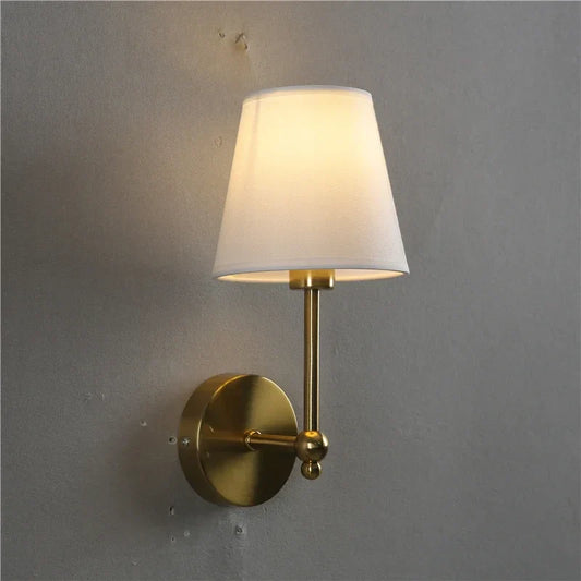 Decorbites™ Schwarz & Gold LED Retro Wandlampe Luxus Wandleuchte für Schlafzimmer
