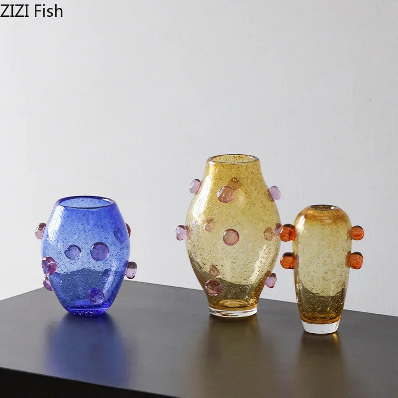 Decorbites™ Kreative Blasen-Glasvase Hydroponik Schreibtisch-Dekoration Künstliche Blumen Raumdekoration