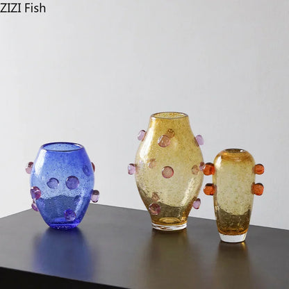 Decorbites™ Kreative Blasen-Glasvase Hydroponik Schreibtisch-Dekoration Künstliche Blumen Raumdekoration