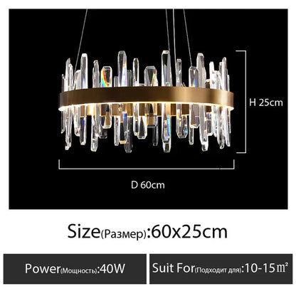 Decorbites™ K9 Luxus-Hängeleuchter: Elegante Innen-LED-Beleuchtung für Küche, Wohnzimmer & Schlafzimmer.