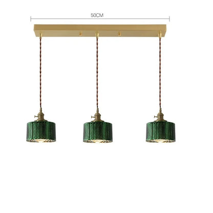 Decorbites™ Grüne Glas-LED-Hängeleuchten für Innenbeleuchtung im Zuhause, Wohnzimmer, Bar & Café
