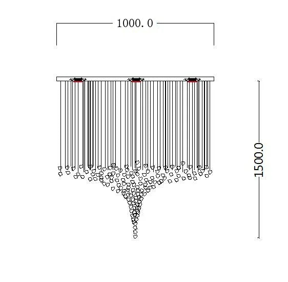 Modern Crystal Staircase Chandelier