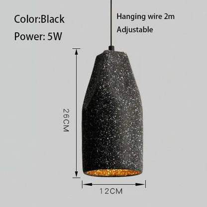 Decorbites™ Industrieller Stil Pendelleuchte, Grau/Schwarz E27 Lampe für Schlafzimmer, Café, Bar