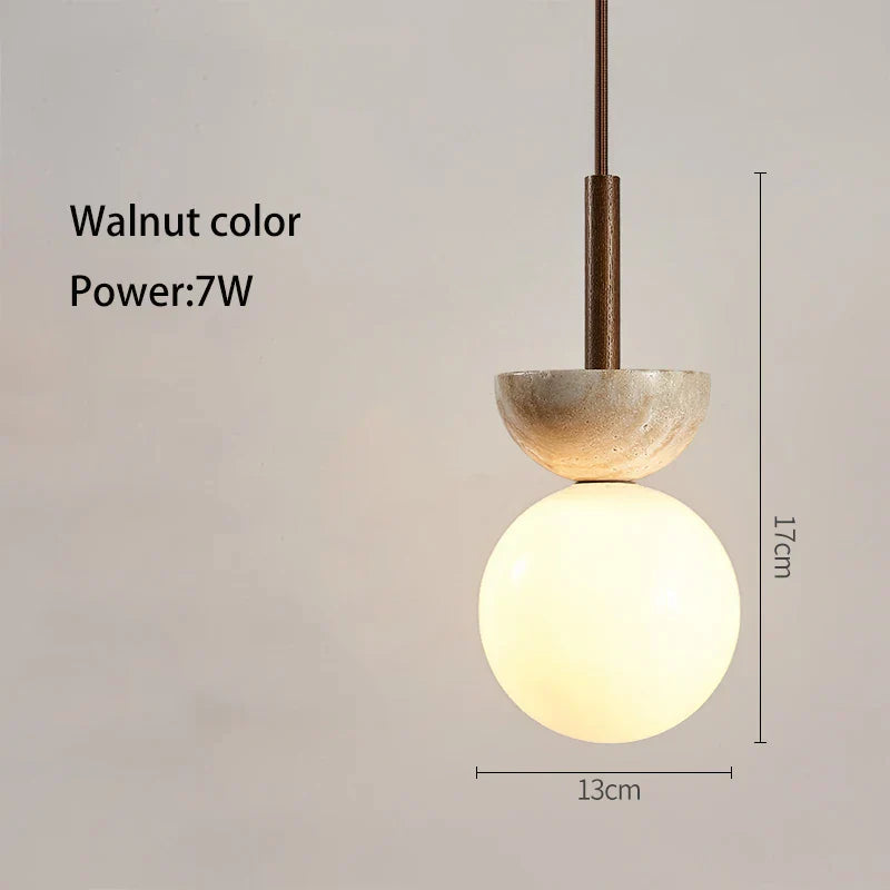 DecorBites™ Cream Style Led Pendant Lamp for Bedroom Decor