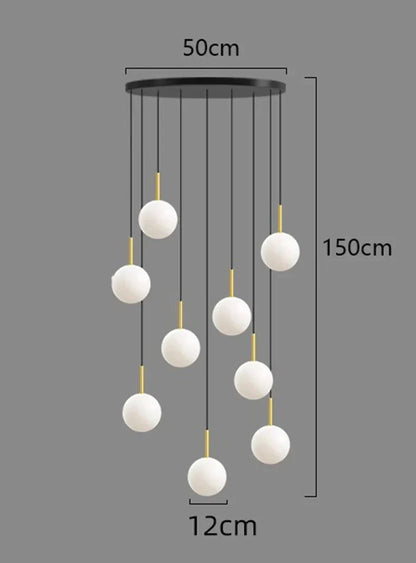 DecorBites™ LED Ceiling Lamp Chandelier: Modern Decorative Lighting for Bedroom and Dining Room
