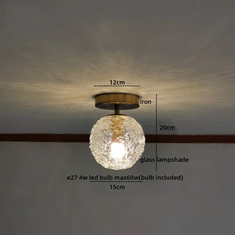 Decorbites™ Grüne Glas-LED-Deckenleuchte für die Beleuchtung von Wohnzimmer, Flur und Heim