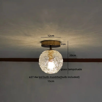 Decorbites™ Grüne Glas-LED-Deckenleuchte für die Beleuchtung von Wohnzimmer, Flur und Heim