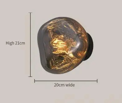 Nordic Lava Glass Wall Lamp