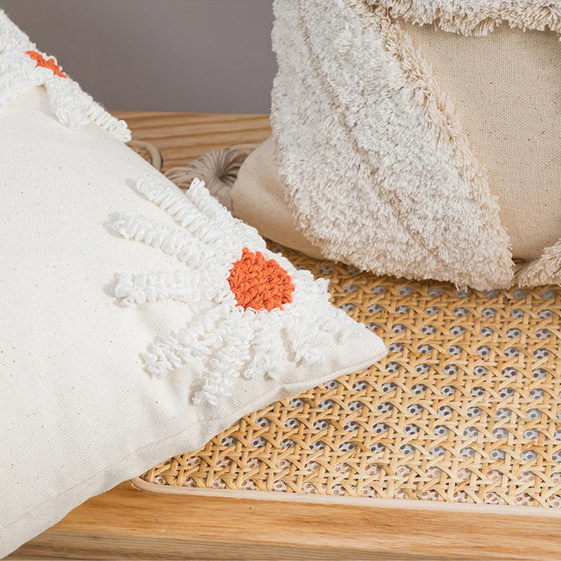 Decorbites™ Elfenbein-Gepolstertes Kissenbezug für Heimdekoration, Wohnzimmer, Sofa, Schlafzimmer
