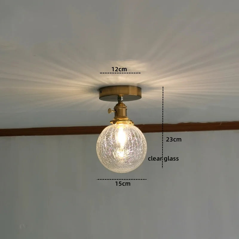 Decorbites™ Grüne Glas-LED-Deckenleuchte für die Beleuchtung von Wohnzimmer, Flur und Heim