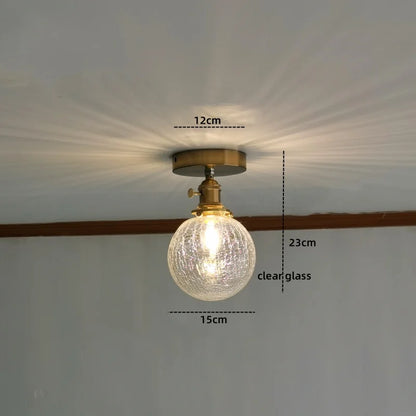 Decorbites™ Grüne Glas-LED-Deckenleuchte für die Beleuchtung von Wohnzimmer, Flur und Heim
