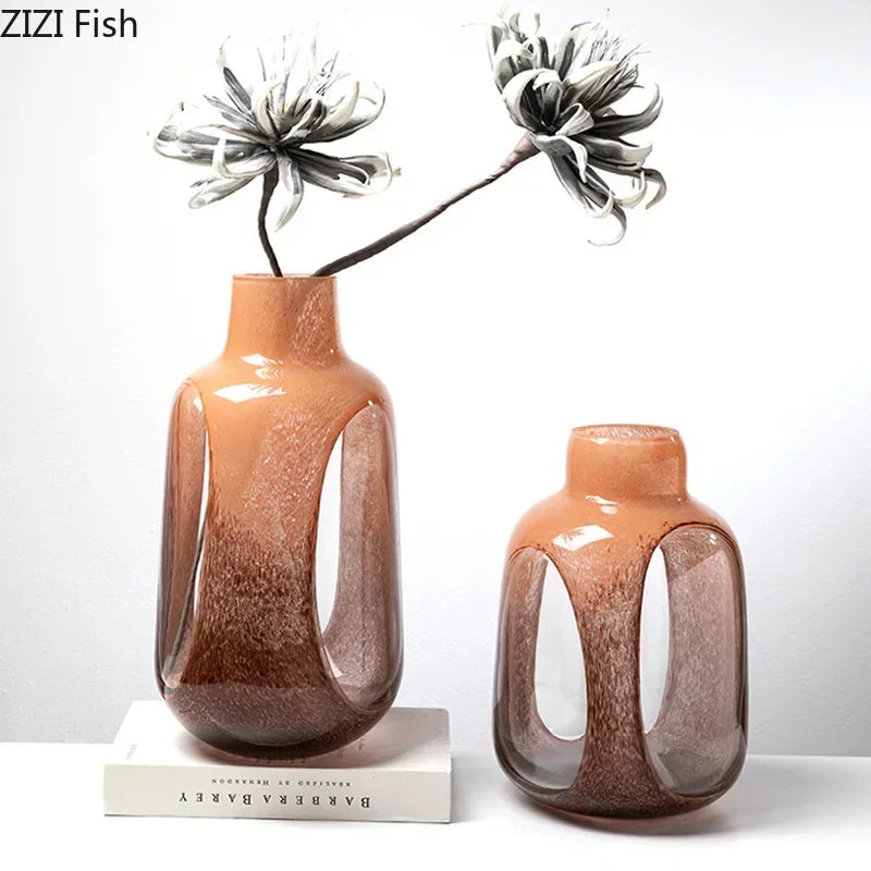 Decorbites™ Zweifarbiges Glasvasen für Hydroponik & Blumenarrangements