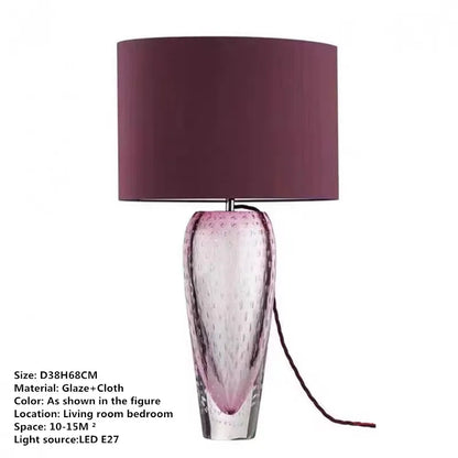 Decorbites™ Glas-Tischleuchte: Moderne Kunst-LED-Schreibtischlampe für Zuhause und Hotel