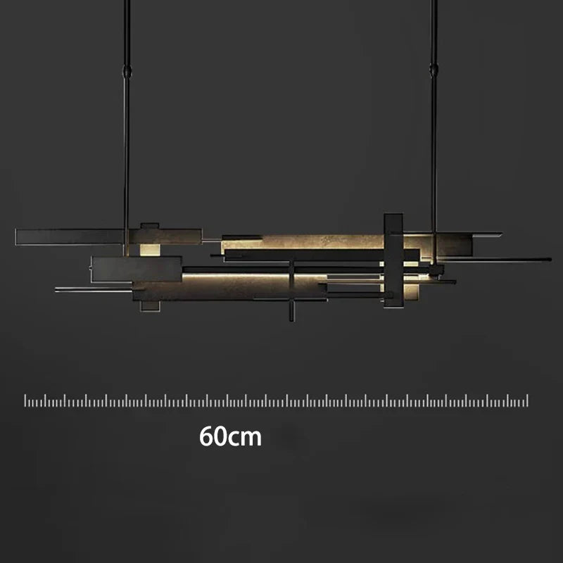 LED Pendant Chandelier Lingte 150cm Black