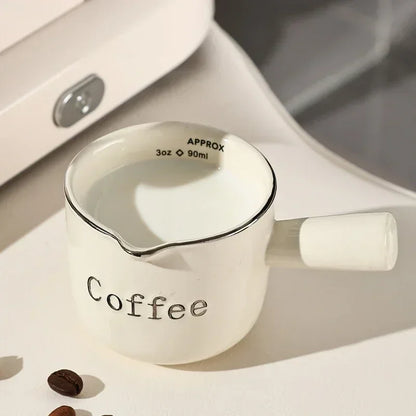 Decorbites™ Espressomaßbecher mit Skala, Milchkanne und Latte-Mixer