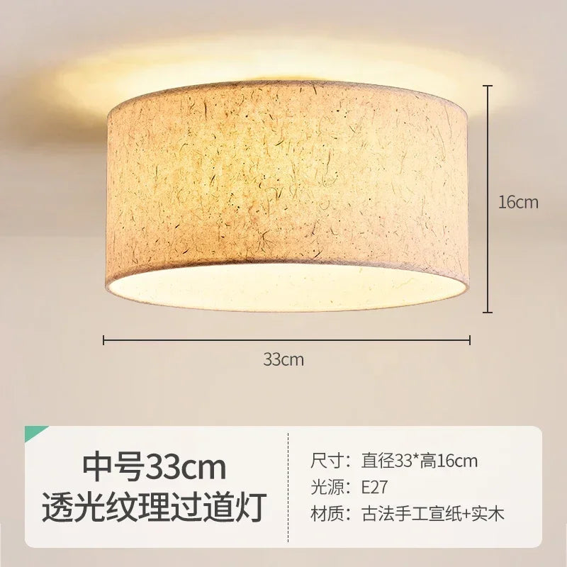 Decorbites™ Sahne Wabi-sabi Kronleuchter Lampe Retro Japanischer Stil Schlafzimmer Dekor Beleuchtung