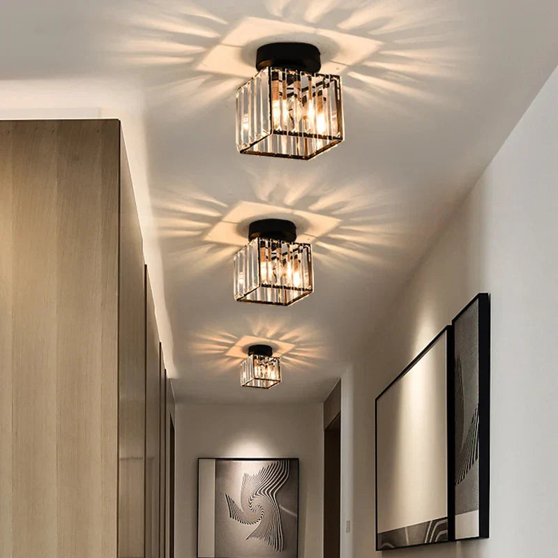 Decorbites™ Kristall-Deckenleuchter: Minimalistisches Luxusbeleuchtung für Zuhause, Hotel, Balkon, Flur
