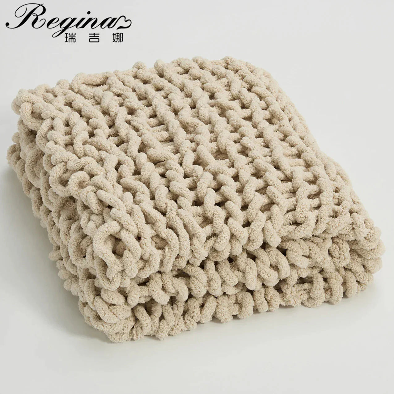 Decorbites™ Kuschelige Chenille-Grobstrickdecke - Weiche dekorative Überdecke für Bett, Sofa, Wohnzimmer - Sommerquilt- oder Teppichalternative
