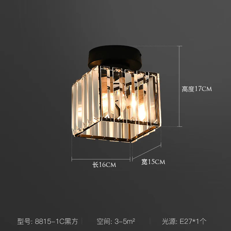 DecorBites™ Crystal LED Ceiling Light Chandelier for Bedroom Living Room Dining Room