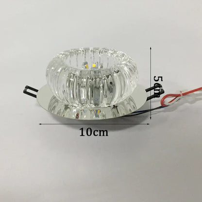 DecorBites™ Crystal LED Flush Mount Ceiling Light for Modern Living Spaces