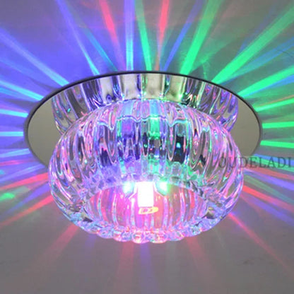 DecorBites™ Crystal LED Flush Mount Ceiling Light for Modern Living Spaces