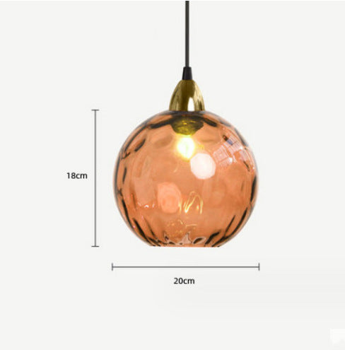 Modern Minimalist Lamp Bedroom Creative Glass Chandelier