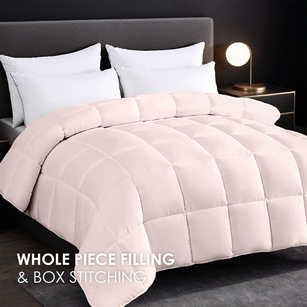 Überdimensionierte Flauschige Dicke Daunendecke - Rosa Erhöhte Wärme Mit Hautfreundlichem Komfort. Perfekt Für Gemütliche Schlafzimmer & Luxushotels. Maschinenwaschbar. Ideales Weihnachtsgeschenk.