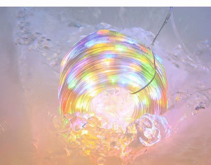 Weihnachts-LED-Leder-Draht-Lichtschlaufe Niedrigspannung 24V Lichtschlaufe Solar-Lichtschlaufe Heimdekoration
