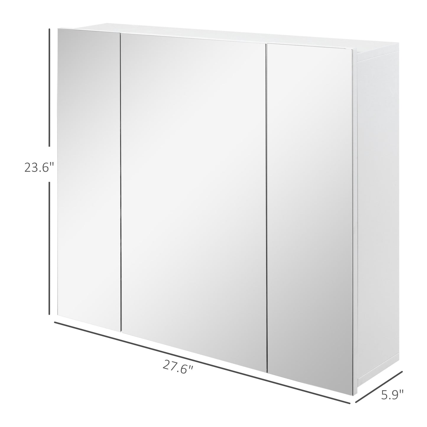 LED-beleuchteter Medizinschrank mit Spiegel