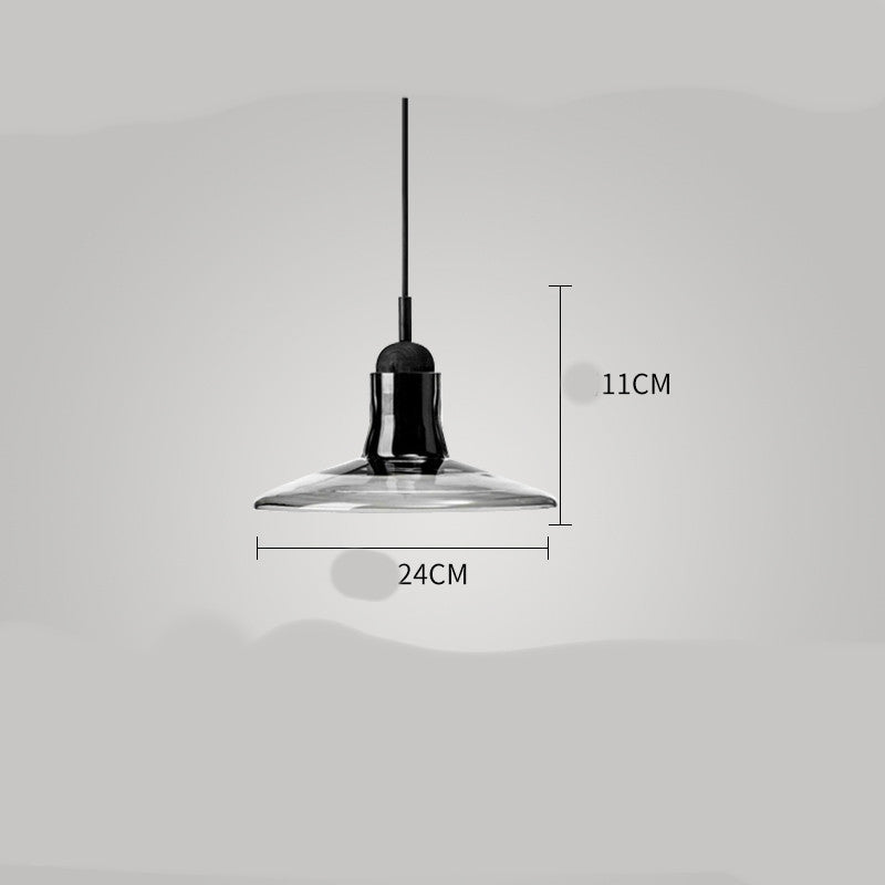 Esszimmer-Kronleuchter Kunstbeleuchtung Glas Ein-Kopf-Kleiner Kronleuchter LED-Lampen