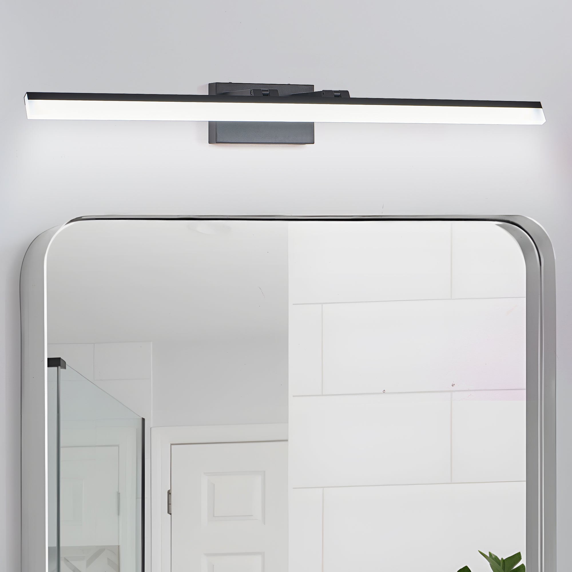 Black Metal Vanity Light For Bathroom Mirrors