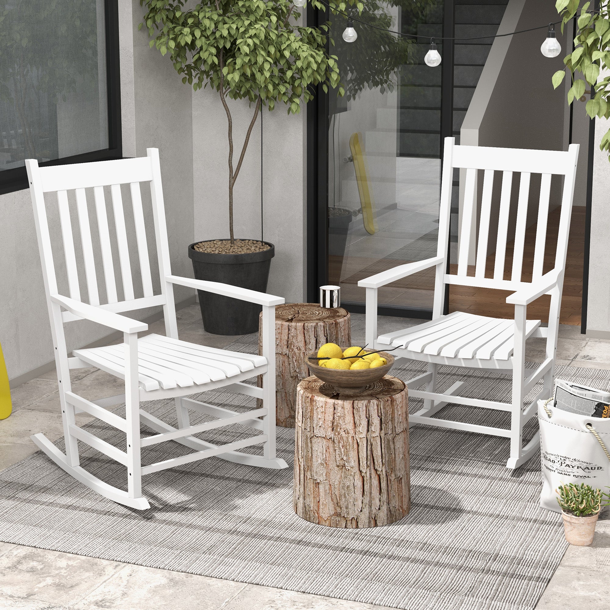 Wooden Porch Rocking Chair