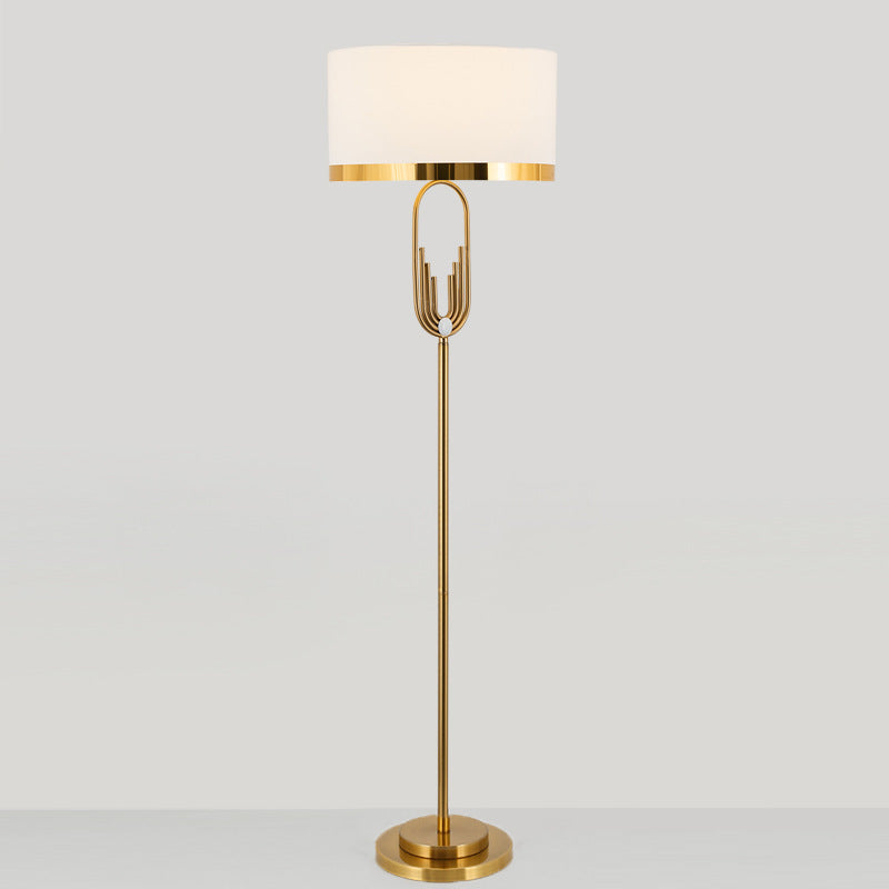 Luxuriöser postmodern-metallischer Stil kreativer Wohnzimmer-Teetisch-Studien-Bodenleuchte