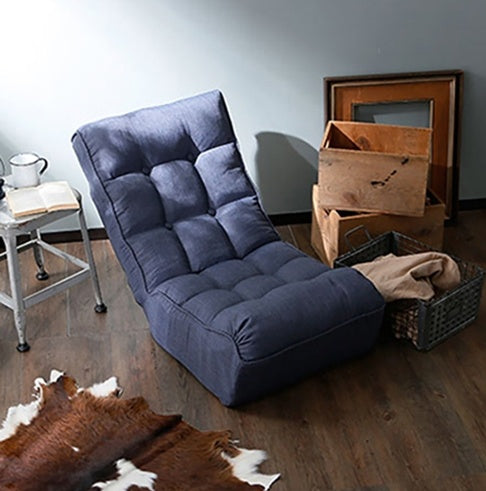 Einzelne Sofa-Liegesessel Japanisches Sessel Faules Sofa Tatami Balkon-Liegesessel Freizeit-Sofa Verstellbares Sessel