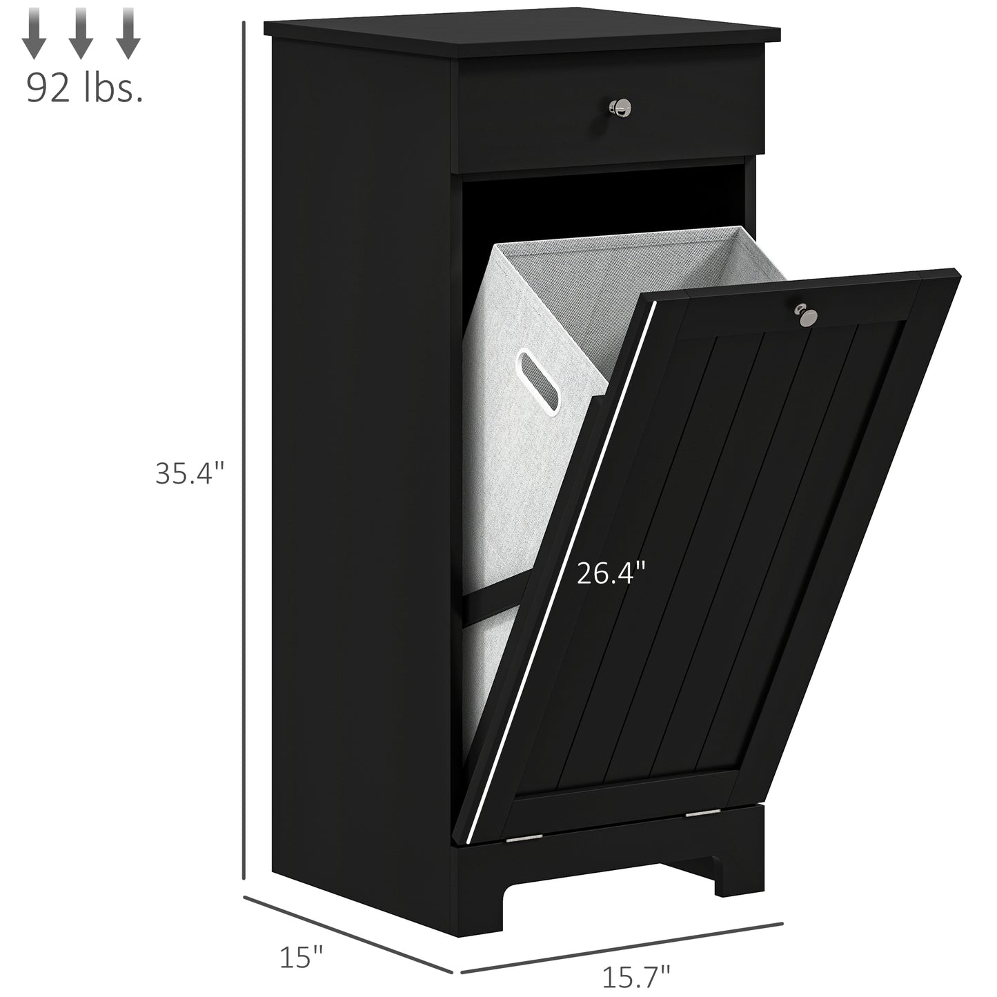Wäschekorb-Schrank