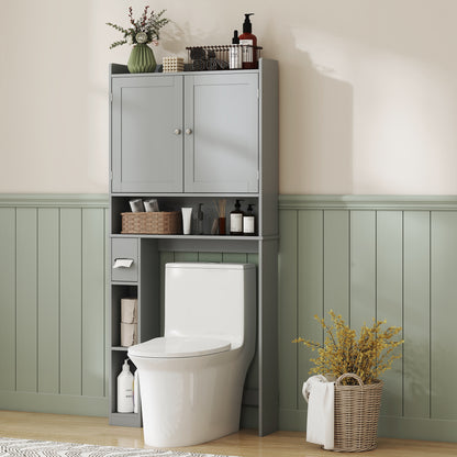 Moderne Aufbewahrungsschrank über der Toilette mit 2 Türen