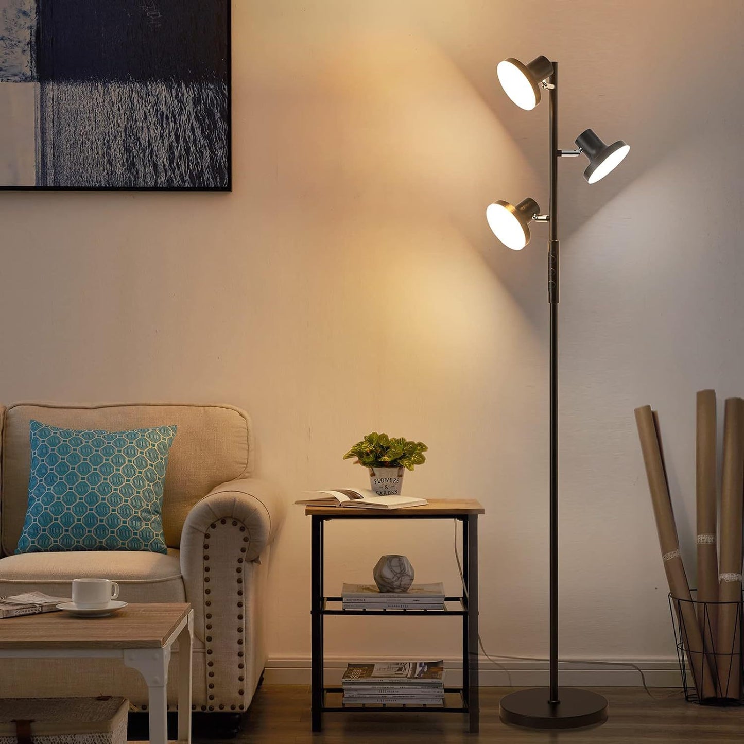 Wohnzimmer Schlafzimmer Arbeitszimmer Werkbank Verstellbare Stehlampe LED Fernbedienung Drehbar