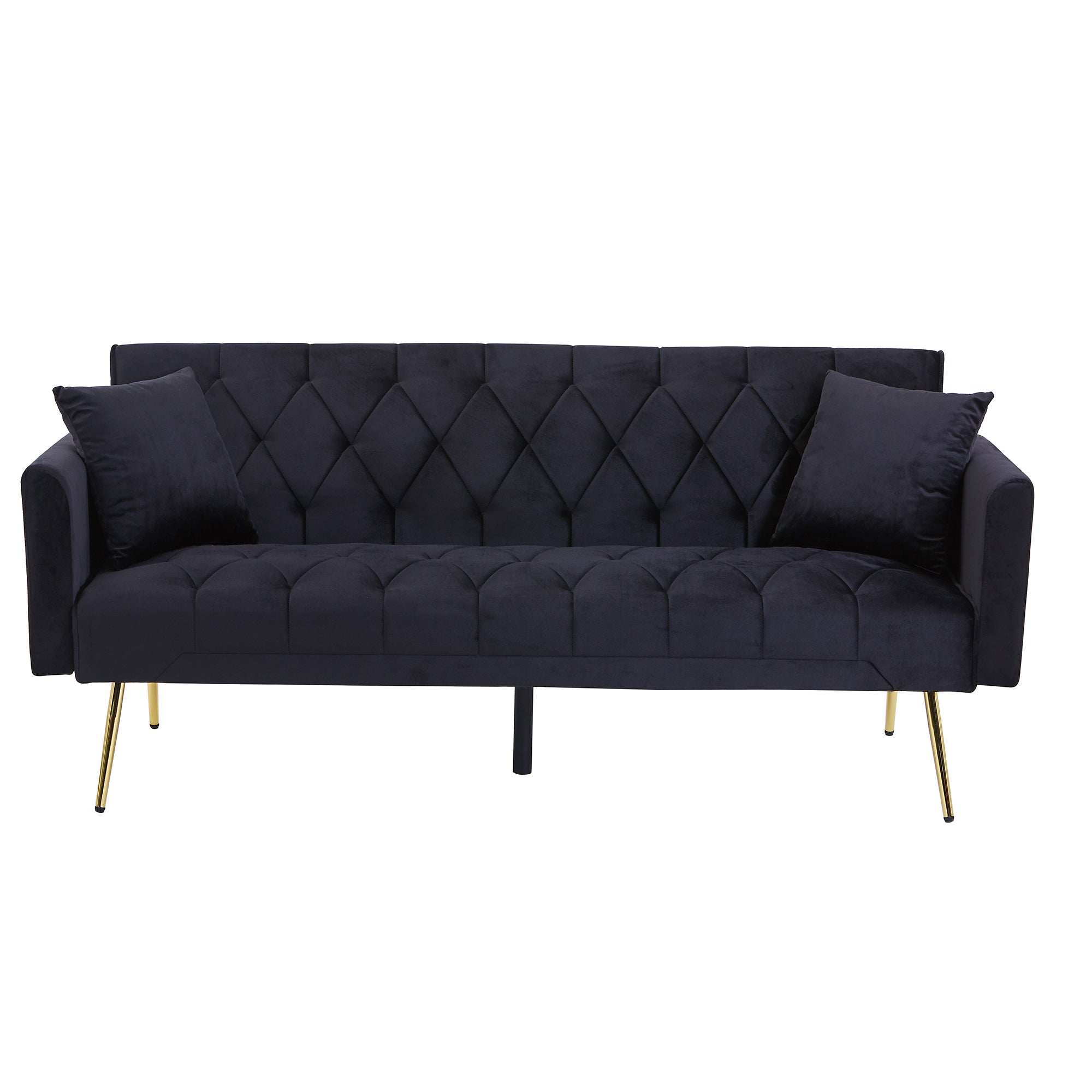 Blue Velvet Sofa Bed