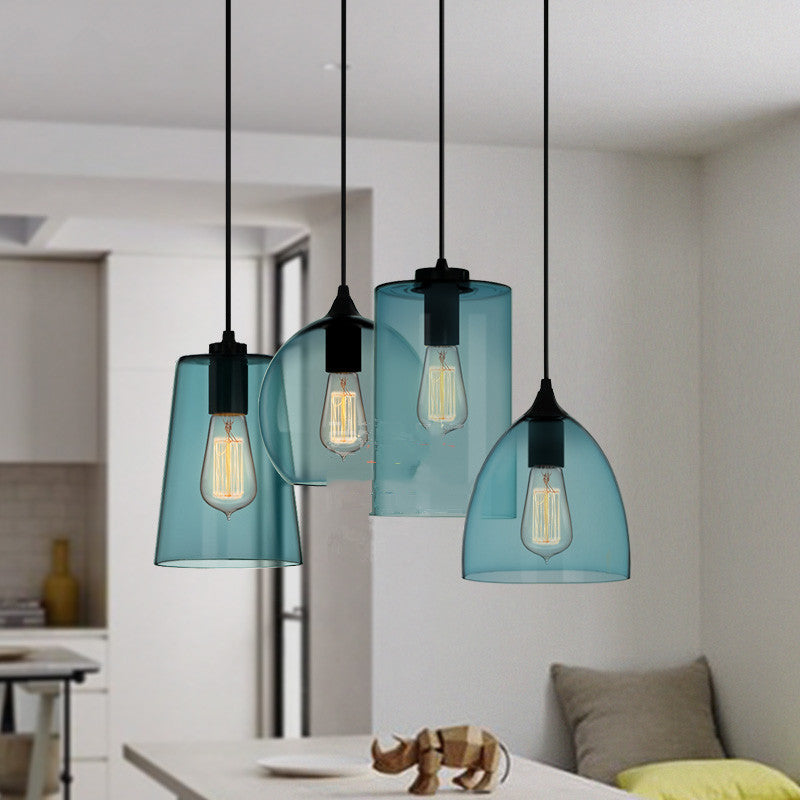 Glass Minimalist Bar Chandelier