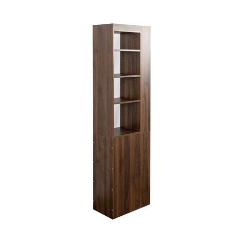 Wooden Display Cabinet Modern Tall Bookshelf Living Room