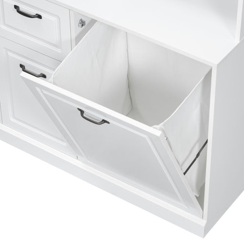 White MDF Storage Cabinet