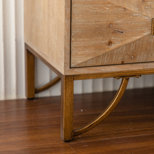 Kommode mit 9 Schubladen, Moderne Kommoden und Schubladenschränke, TV-Ständer, Helle Holzkommode für Schlafzimmer, Wohnzimmer, Flur