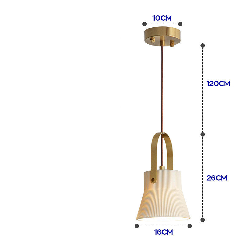 Porcelain Brass Chandelier